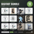 Bigfoot Bundle DXF/SVG design preview with file details
