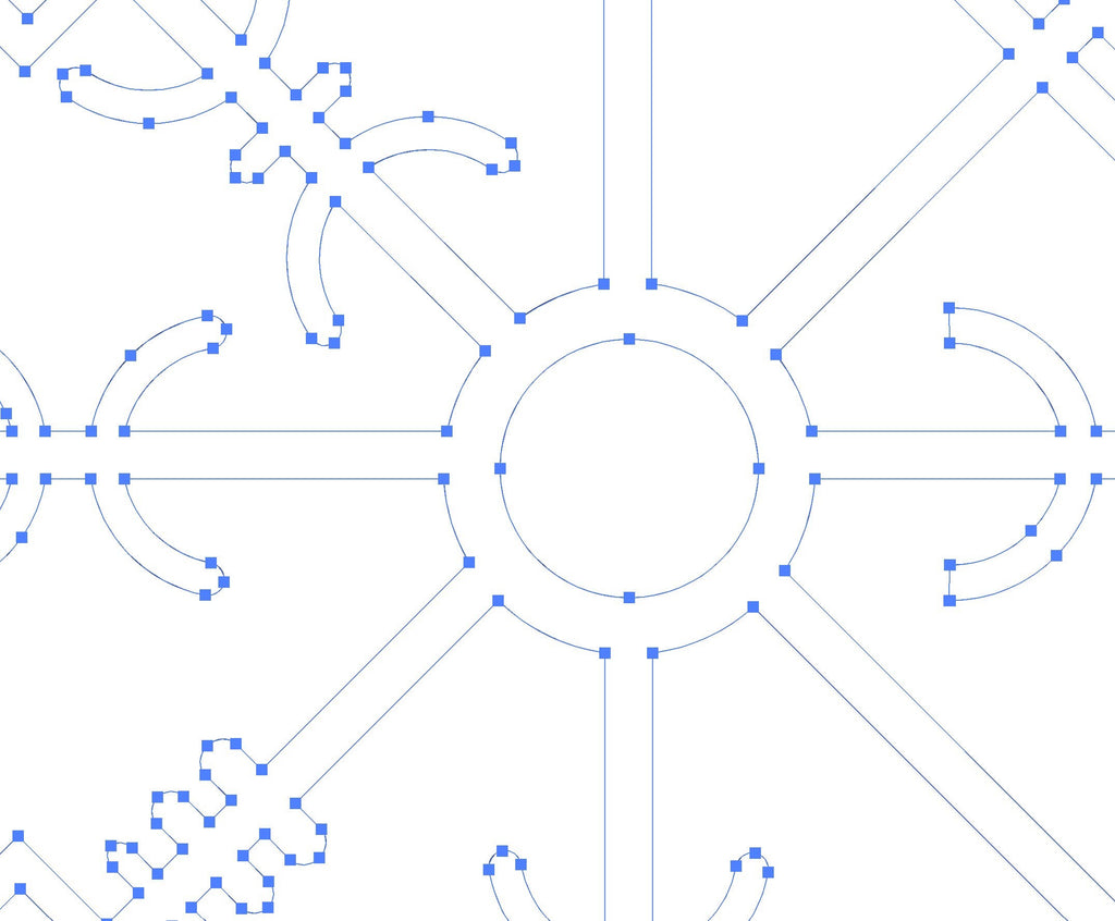 Vegvisir Compass Rune Sign vector paths in design software (photo 4)