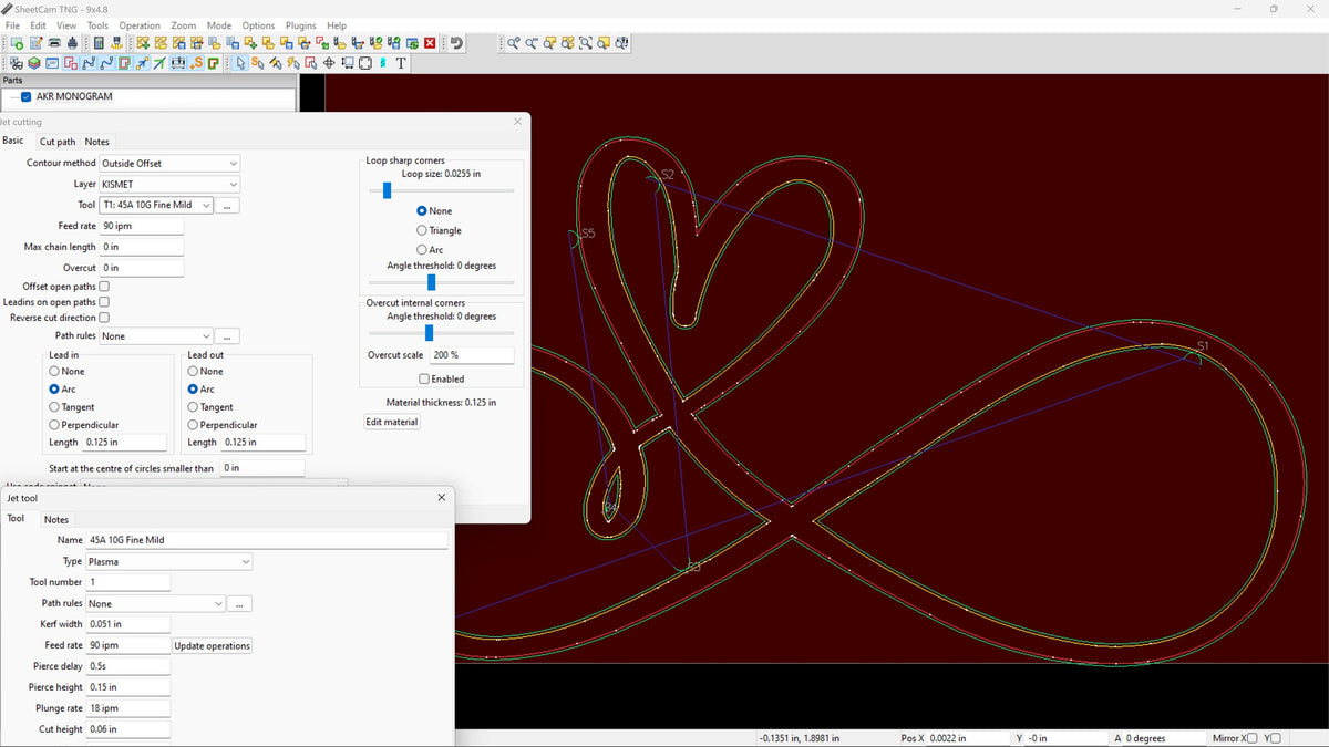 Infinity Heart Anniversary Sign vector paths in design software