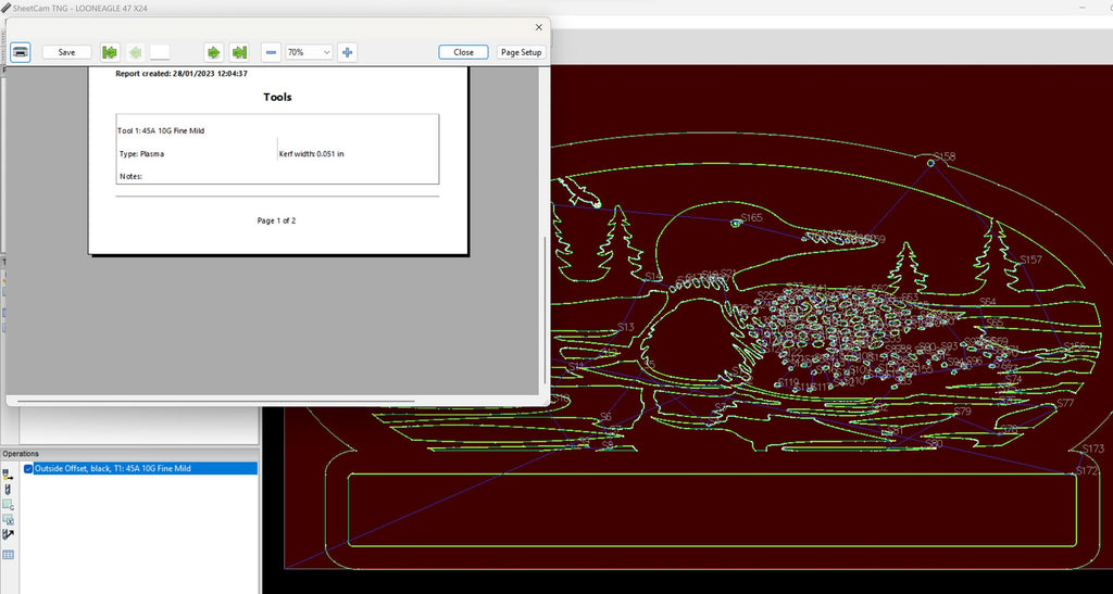 Common Loon Custom Name Lake Sign vector paths in design software