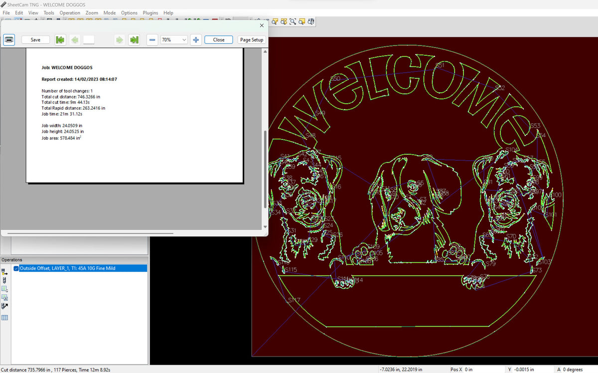Welcome Doggos Name Sign vector paths in design software (photo 6)