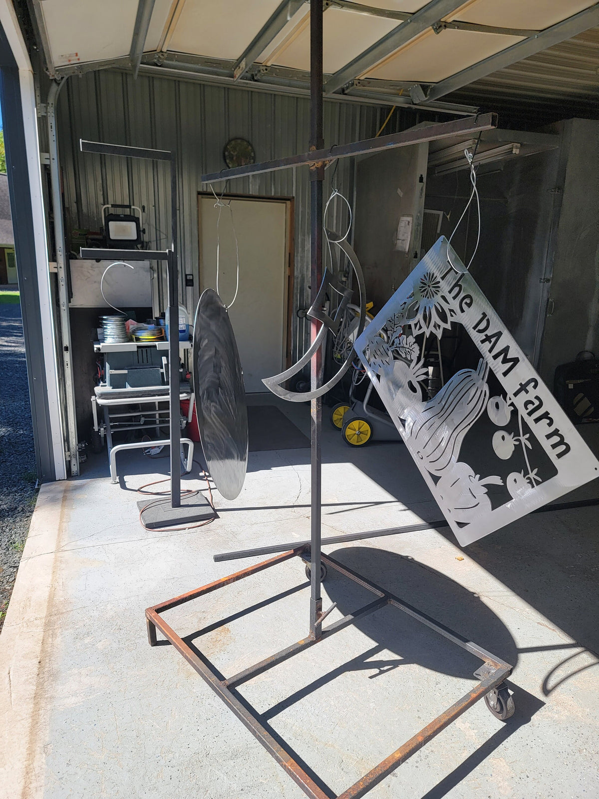 Vegetable Stand Produce Sign finished metal example
