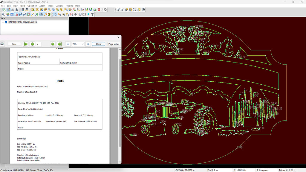 Cow Ranch Farm Sign vector paths in design software (photo 7)
