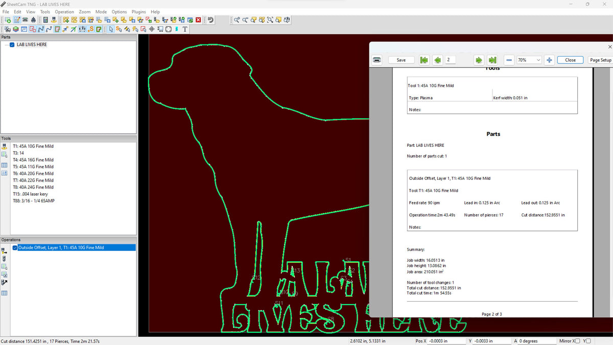 A Lab Lives Here Labrador Sign vector paths in design software