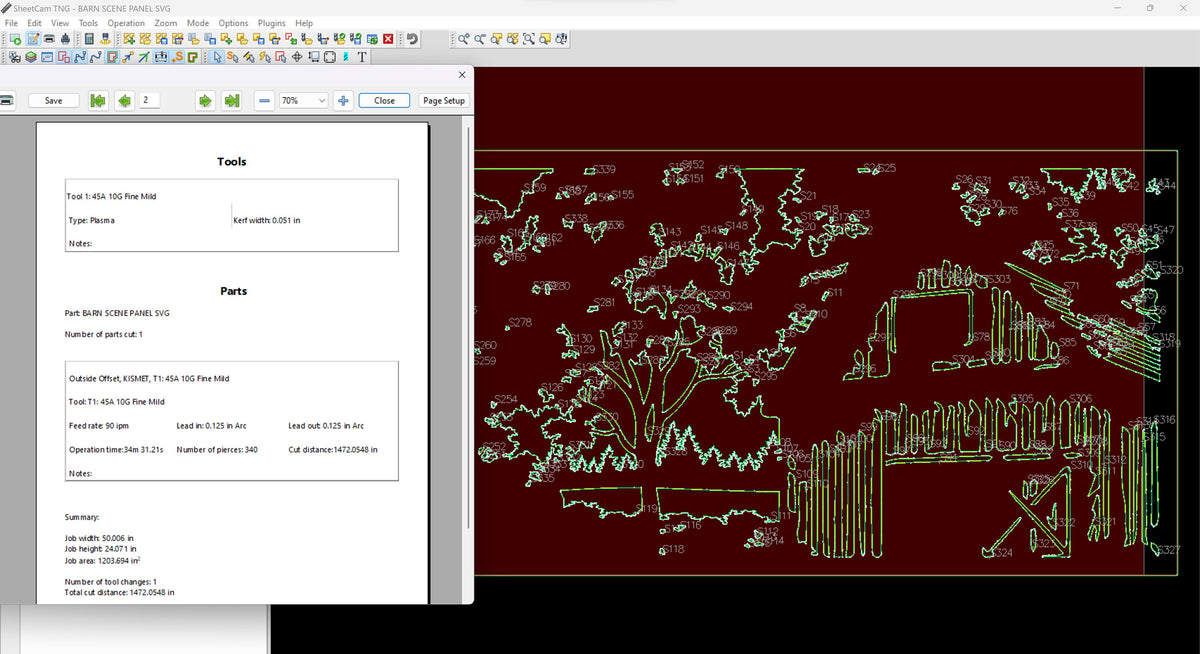 Rustic Barn Farm Sign vector paths in design software (photo 5)