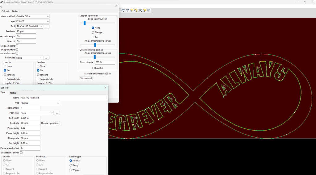 Forever & Always Infinity Sign vector paths in design software (photo 3)