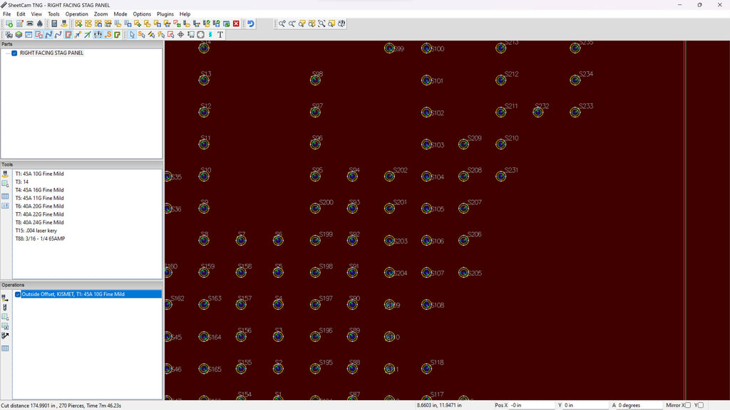 Two Perforated Buck Panels vector paths in design software (photo 7)