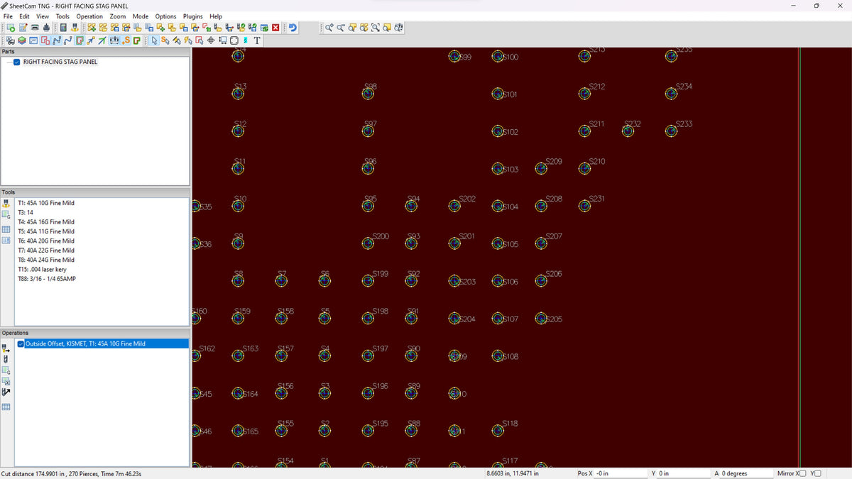 Two Perforated Buck Panels vector paths in design software (photo 7)