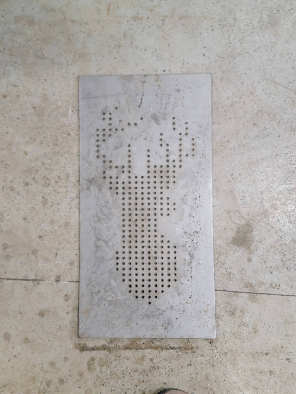 Two Perforated Buck Panels finished metal example