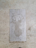 Two Perforated Buck Panels finished metal example