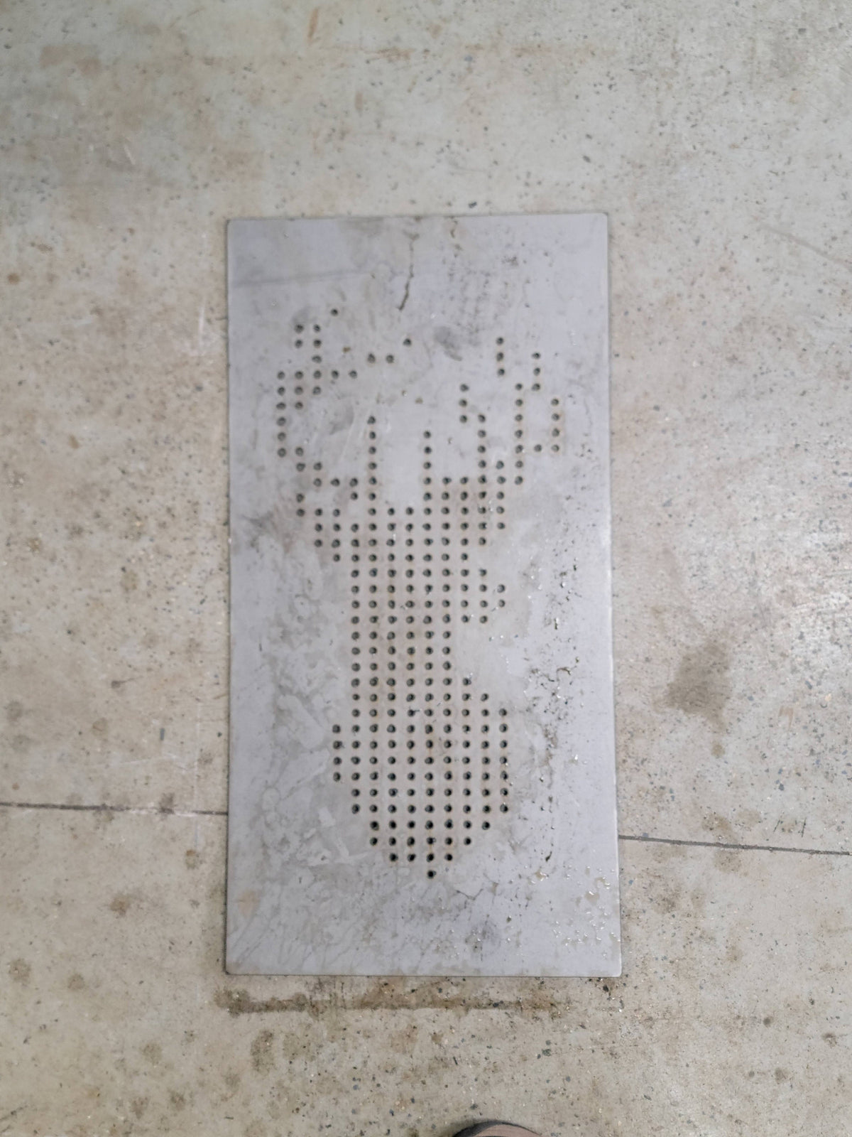 Two Perforated Buck Panels finished metal example