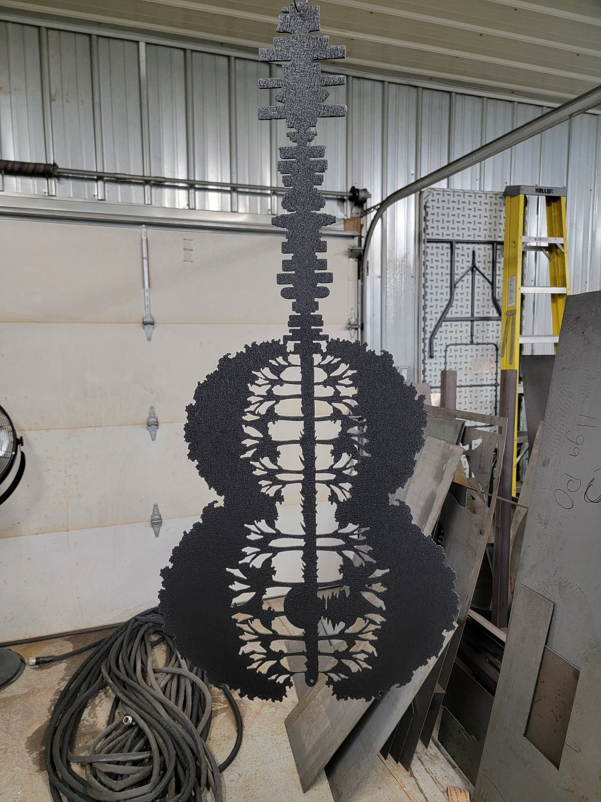 Guitar Sunset Metal Art finished metal example (photo 8)