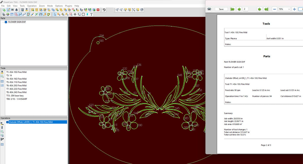 Fillable Floral Family Name Sign vector paths in design software (photo 4)