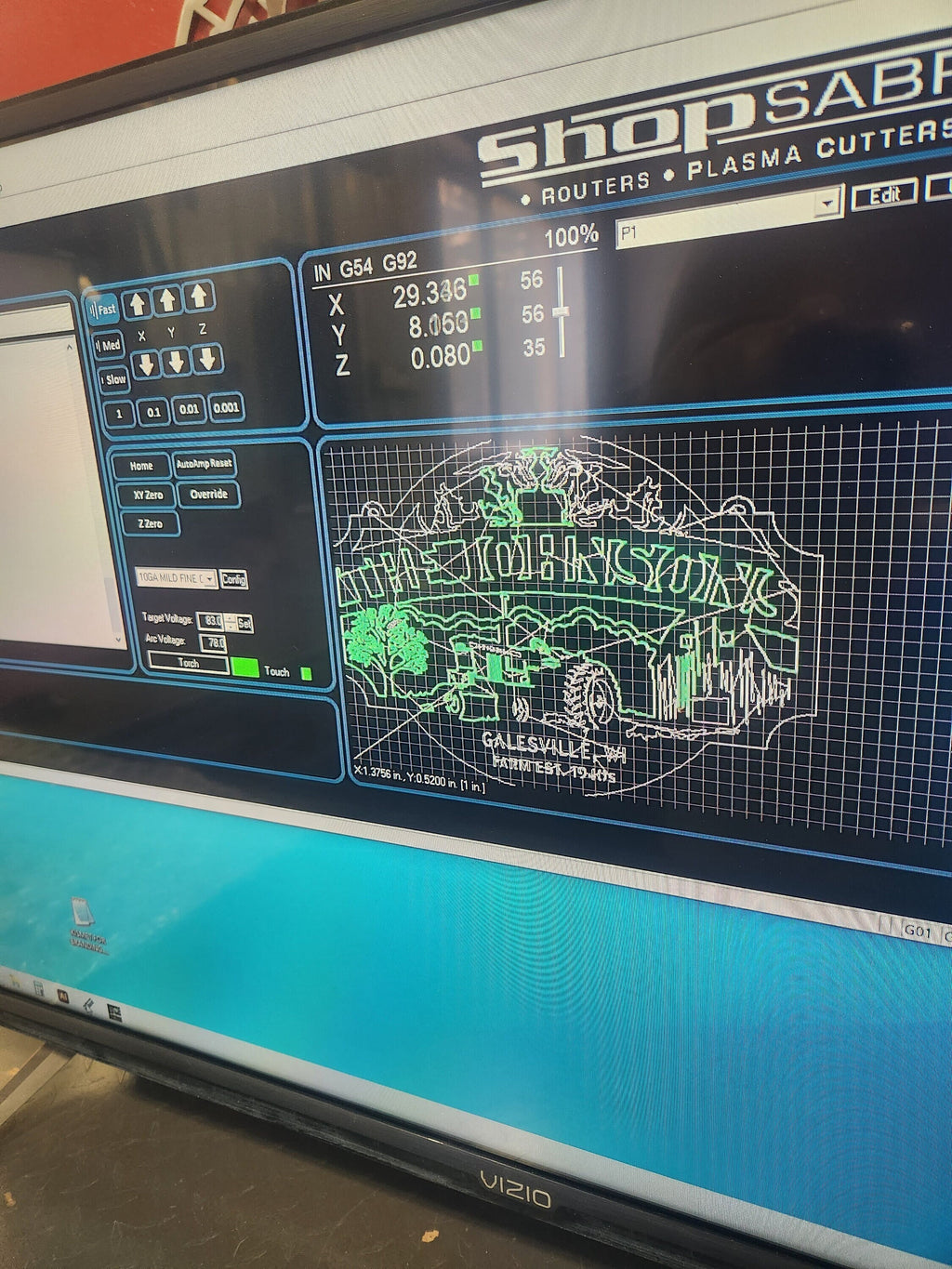Cow Ranch Farm Sign vector paths in design software