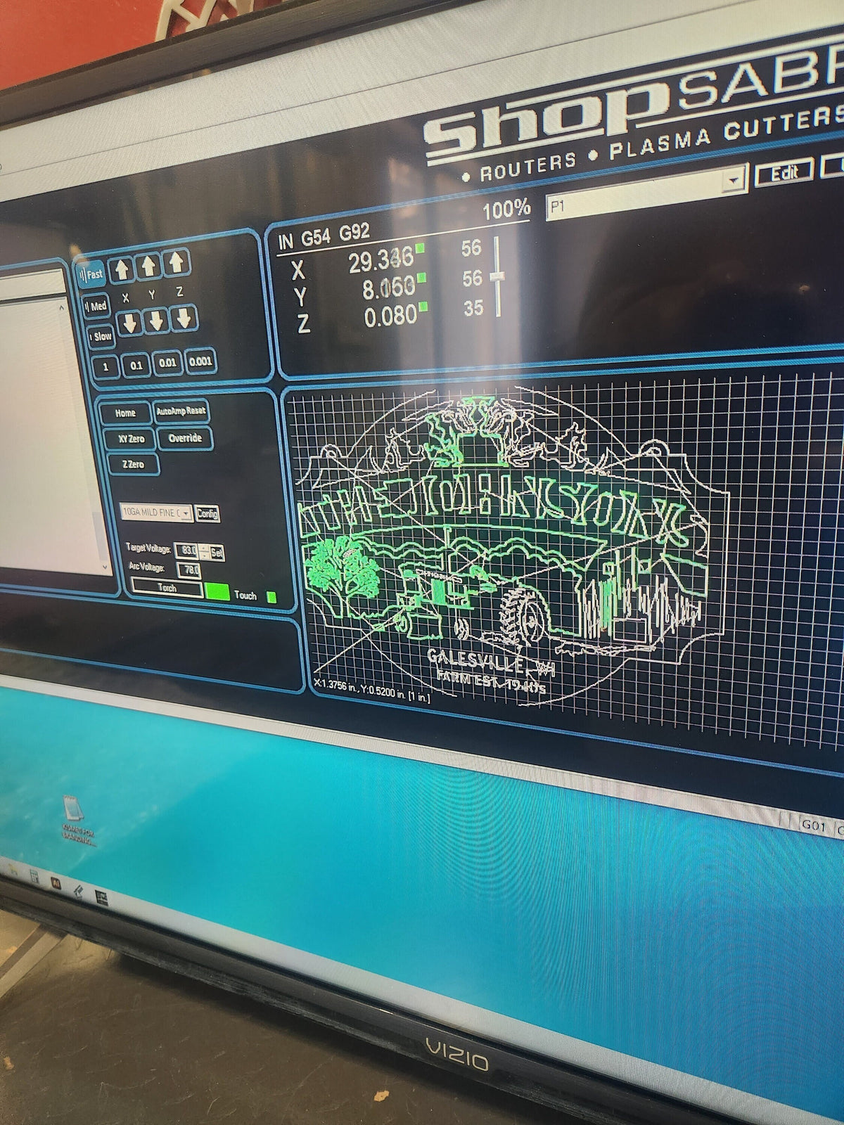 Cow Ranch Farm Sign vector paths in design software