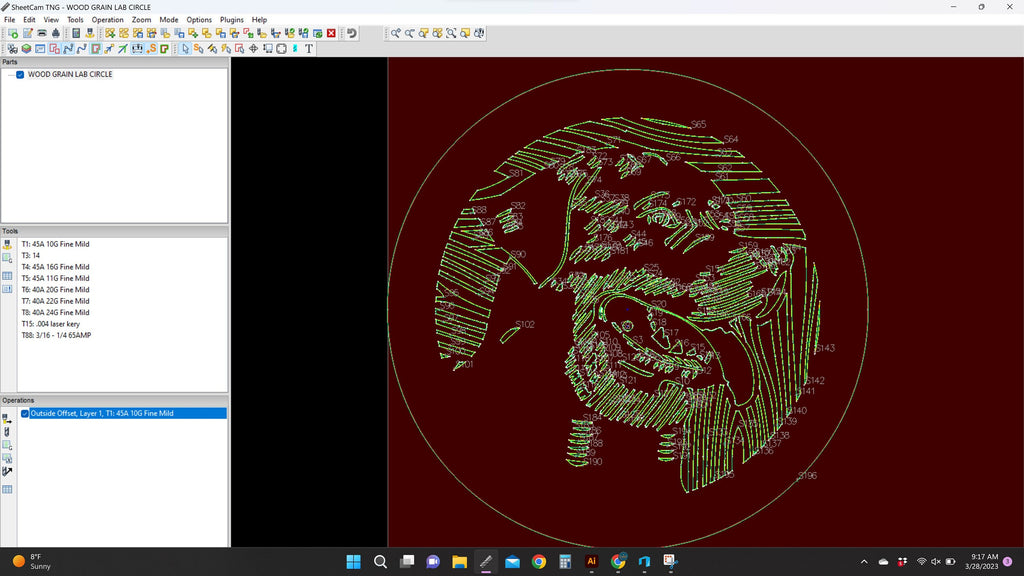 Labrador Retriever Sign vector paths in design software (photo 7)