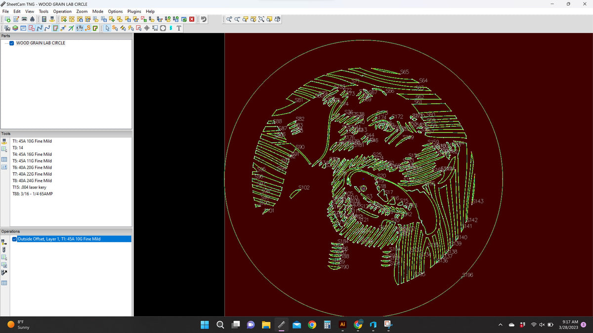 Labrador Retriever Sign vector paths in design software (photo 7)