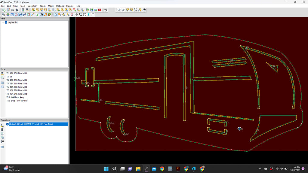 Toy Hauler Camper Sign vector paths in design software (photo 6)
