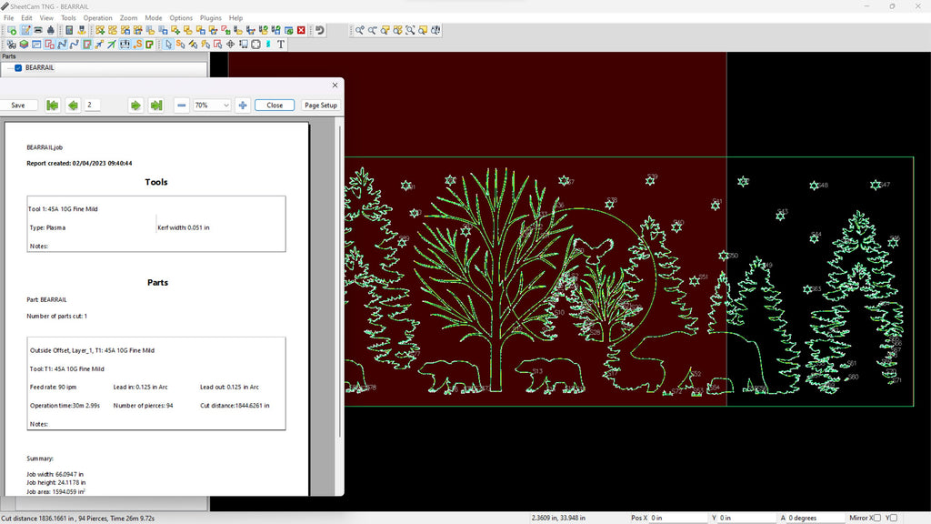 Bear Railing Panel vector paths in design software (photo 8)