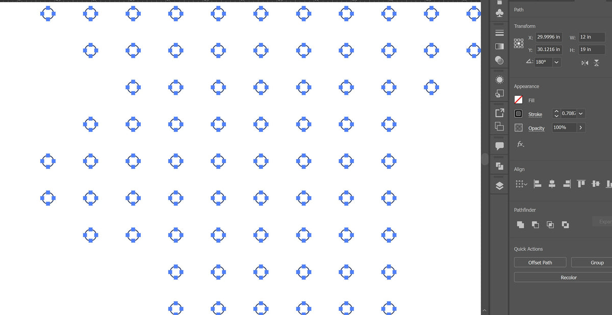 Two Perforated Buck Panels vector paths in design software (photo 5)