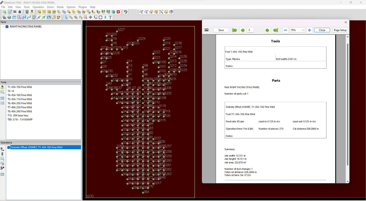 Two Perforated Buck Panels vector paths in design software (photo 6)