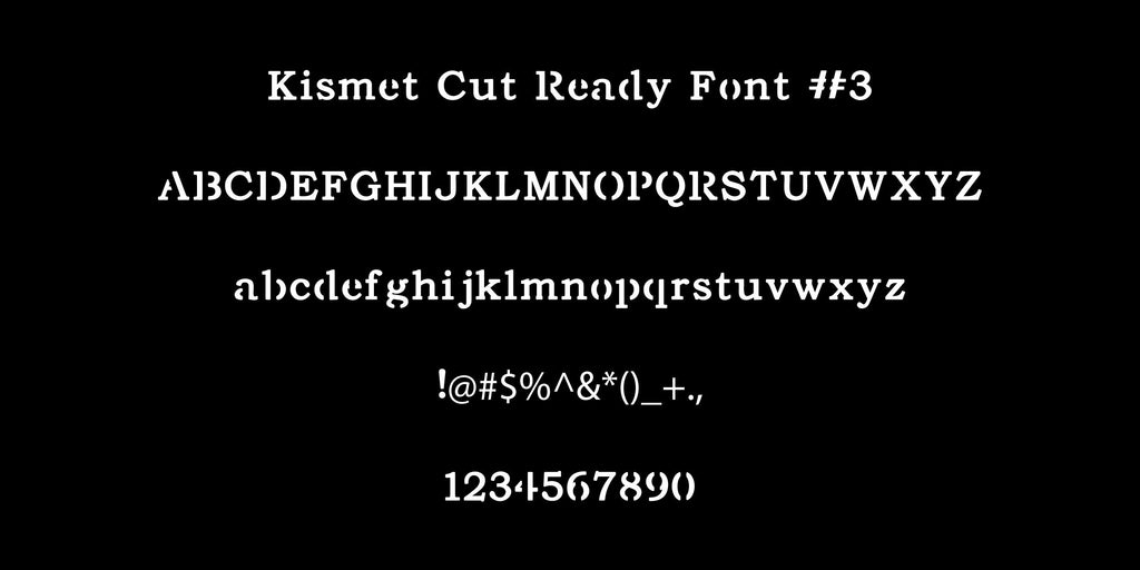 Serif Bridged Stencil Font artwork preview (photo 5)