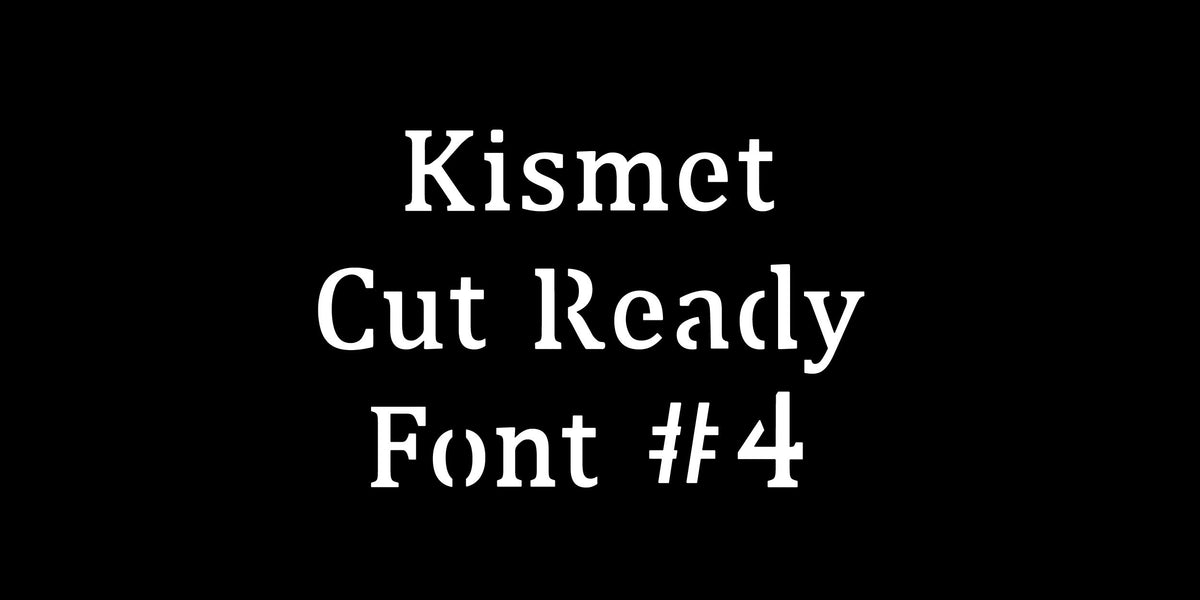Regular Serif Bridged Stencil Font (Kismet Font 4) artwork preview (photo 3)