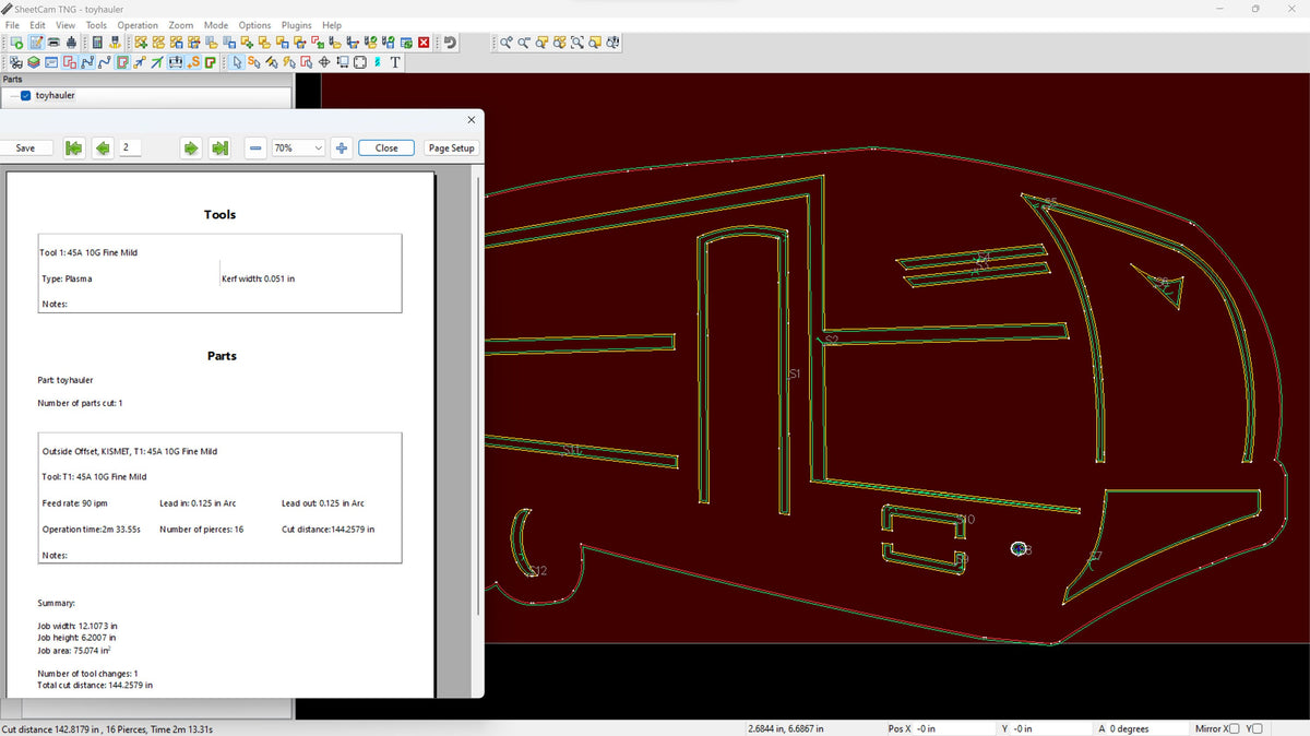 Toy Hauler Camper Sign vector paths in design software (photo 7)