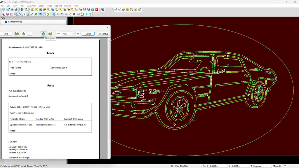 1969 Camaro SS Oval Sign vector paths in design software (photo 7)
