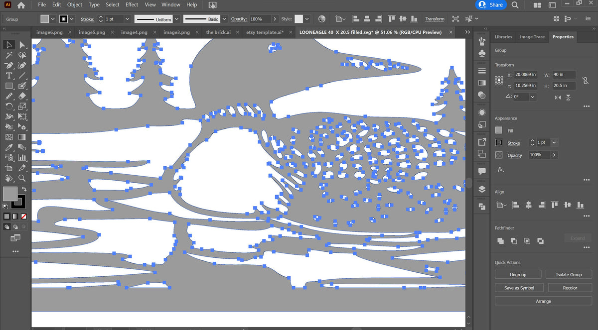 Common Loon Custom Name Lake Sign vector paths in design software (photo 8)