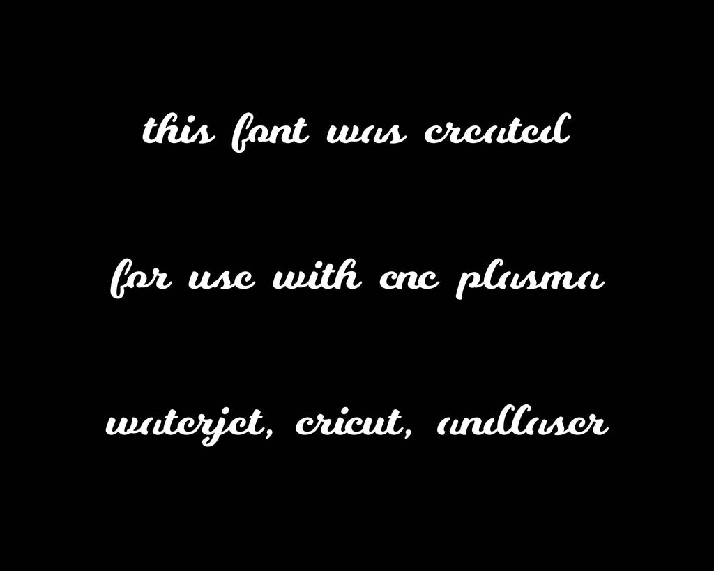 Bold Joined Script Font (Kismet Font 5) artwork preview (photo 7)