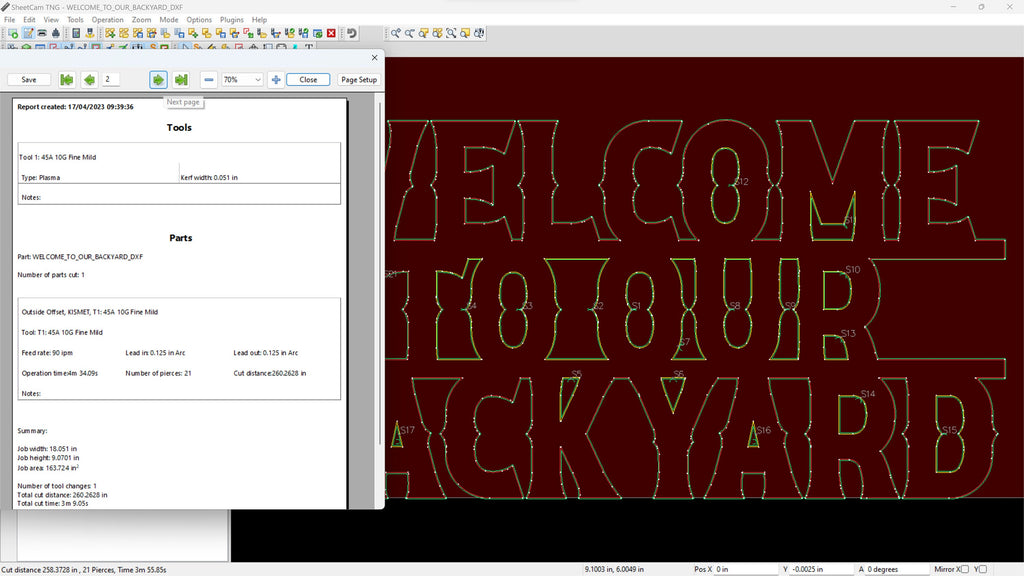 Welcome to Our Backyard Sign, Western Letters vector paths in design software (photo 6)
