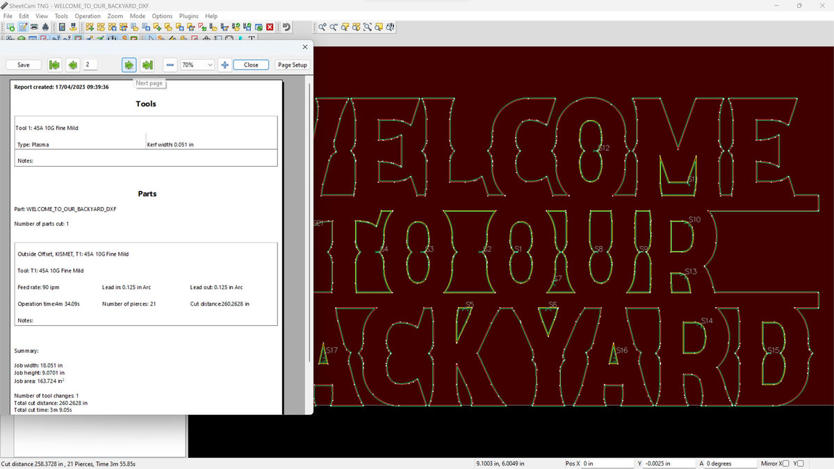 Welcome to Our Backyard Sign, Western Letters vector paths in design software (photo 6)