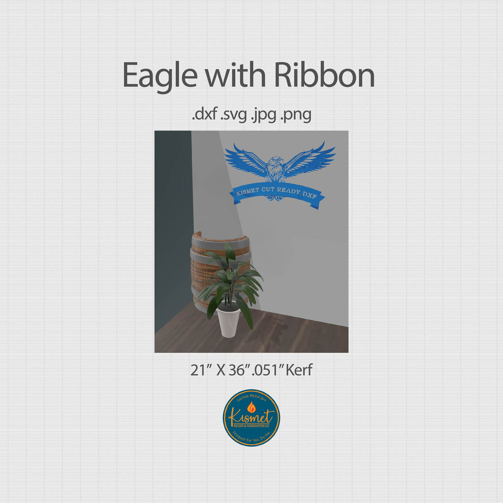 Personalized Eagle Sign DXF/SVG design preview with file details (photo 5)