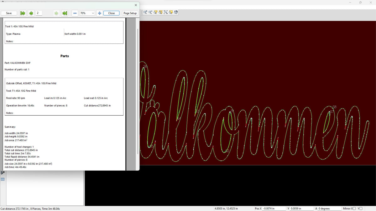 Välkommen Swedish Welcome Sign vector paths in design software (photo 7)