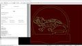 Lizard Custom Name Monogram vector paths in design software