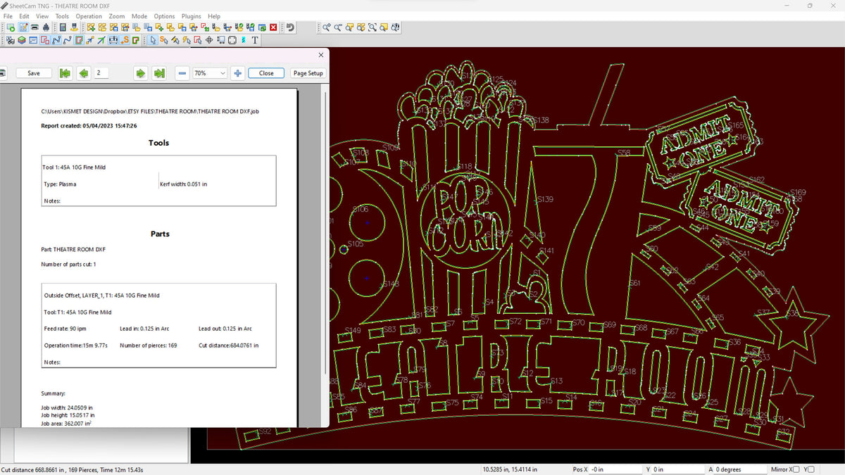 Theatre Room Sign, THEATRE Spelling vector paths in design software (photo 5)