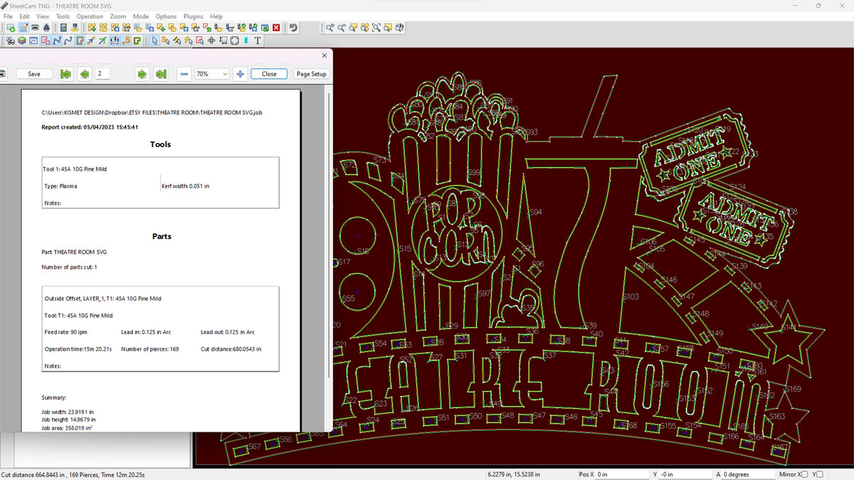 Theatre Room Sign, THEATRE Spelling vector paths in design software (photo 9)