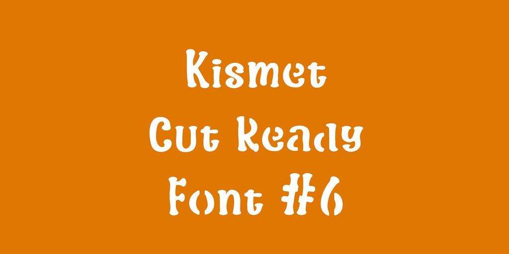 Bold Rounded Serif Stencil Font (Kismet Font 6) artwork preview (photo 10)