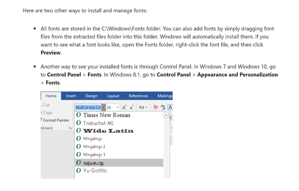 Instructions for installing and using Kismet cut-ready stencil fonts (photo 5)