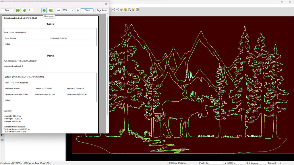 Moose Mountain Sign vector paths in design software (photo 6)