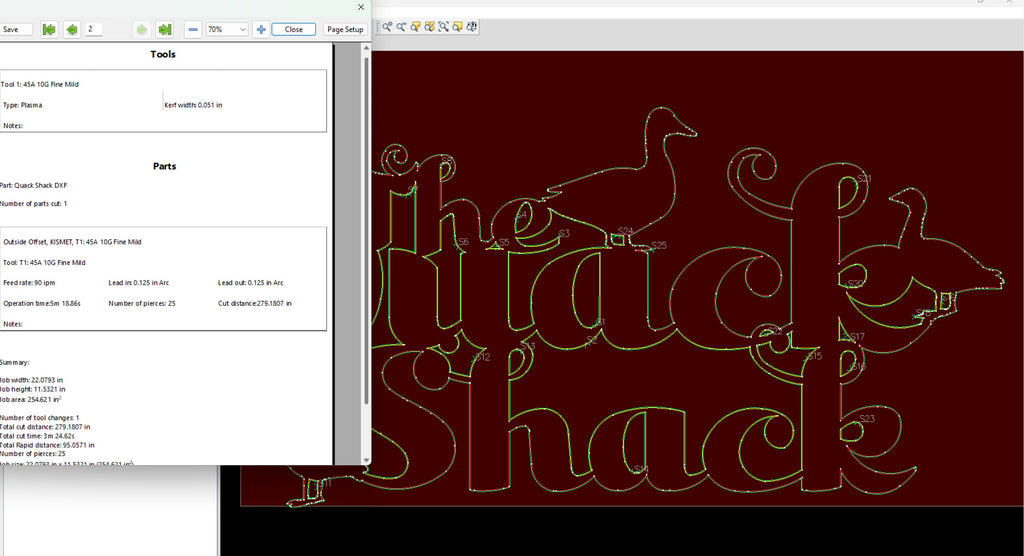 Quack Shack Duck House Sign vector paths in design software (photo 7)