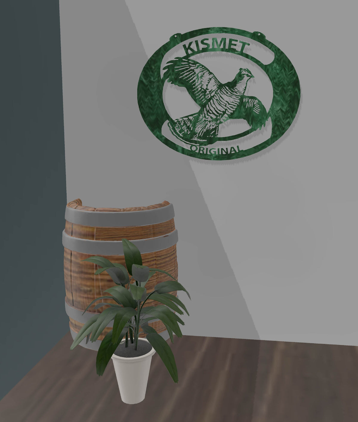 Grouse Sign wall display mockup