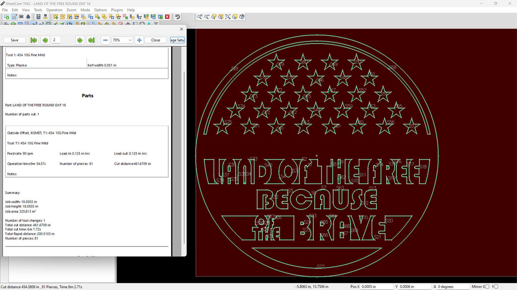 American Flag Sign vector paths in design software (photo 6)