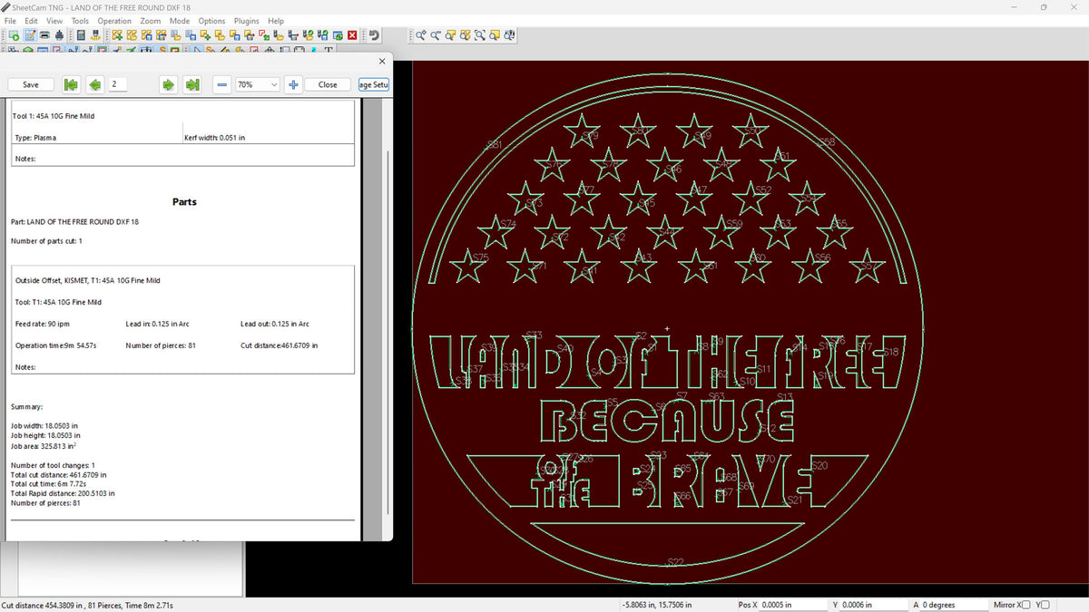 American Flag Sign vector paths in design software (photo 6)