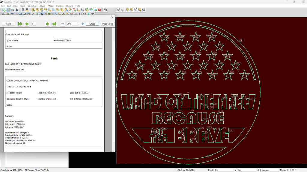 American Flag Sign vector paths in design software (photo 8)