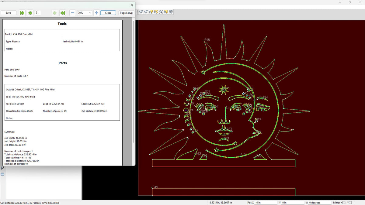 Sun and Moon Monogram vector paths in design software (photo 4)