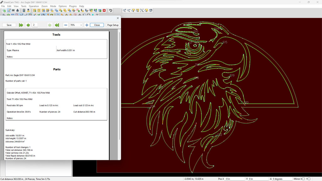 Arc Bald Eagle vector paths in design software (photo 7)
