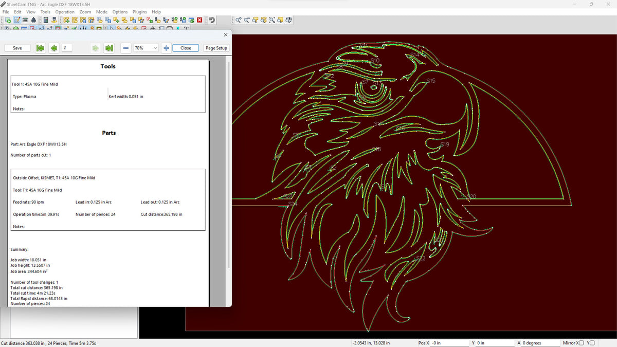 Arc Bald Eagle vector paths in design software (photo 7)
