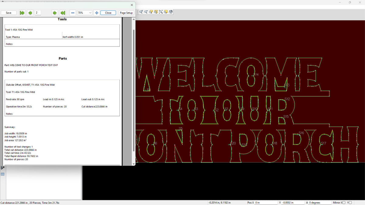 Welcome Porch Sign vector paths in design software (photo 6)